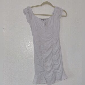 White short bodycon dress